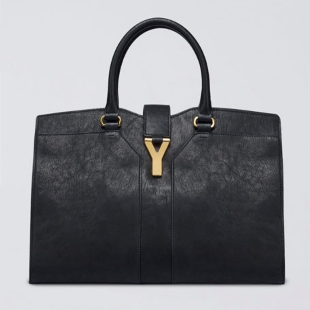 Authentic Yves Saint Laurent medium Cabas Chyc Tote bag